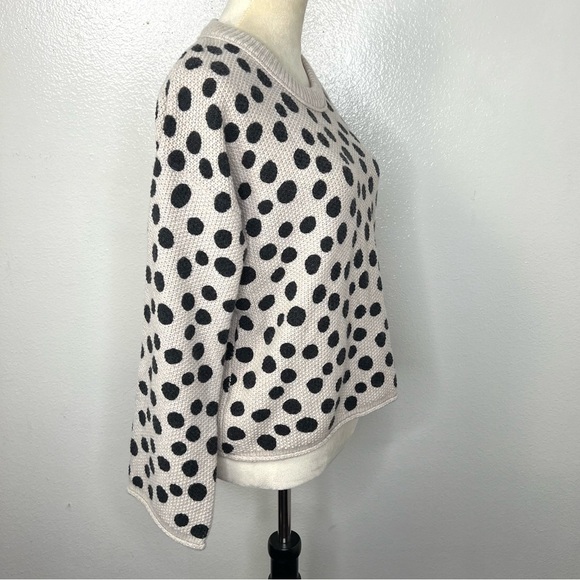 MADEWELL Leopard Dot Wool Blend Pullover Sweater Flare Sleeve Size XS NWT - Picture 10 of 14